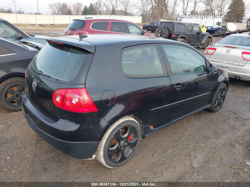 2008 Volkswagen Gti 2-door W/pzev (m6) Black vin: WVWED71K18W331603