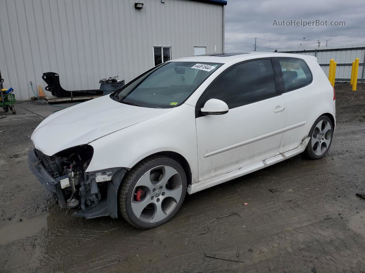 2009 Volkswagen Gti  White vin: WVWED71K39W068998