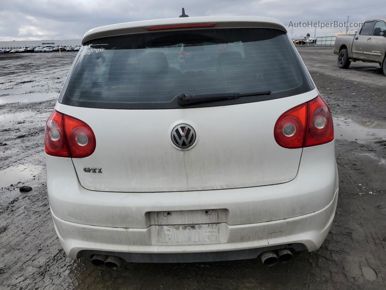 2009 Volkswagen Gti  White vin: WVWED71K39W068998