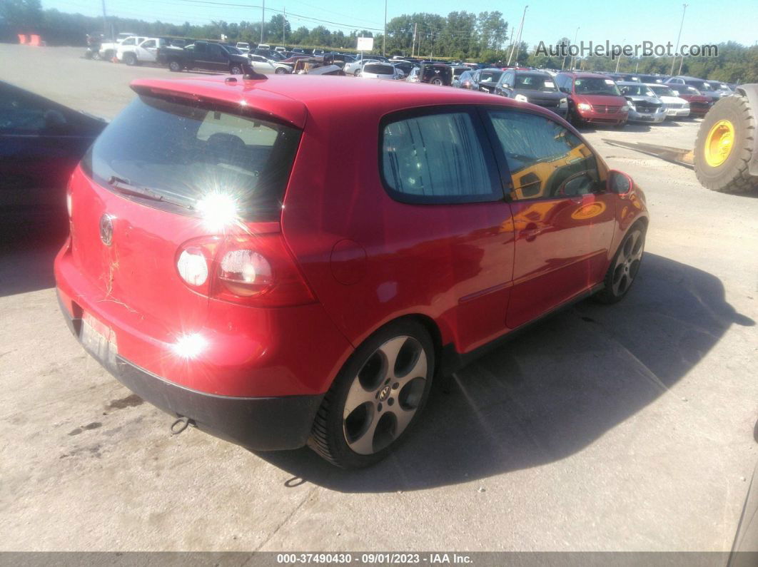 2009 Volkswagen Gti   Красный vin: WVWED71K39W095179