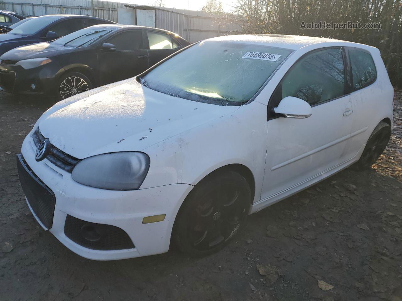 2009 Volkswagen Gti  White vin: WVWED71K39W135275