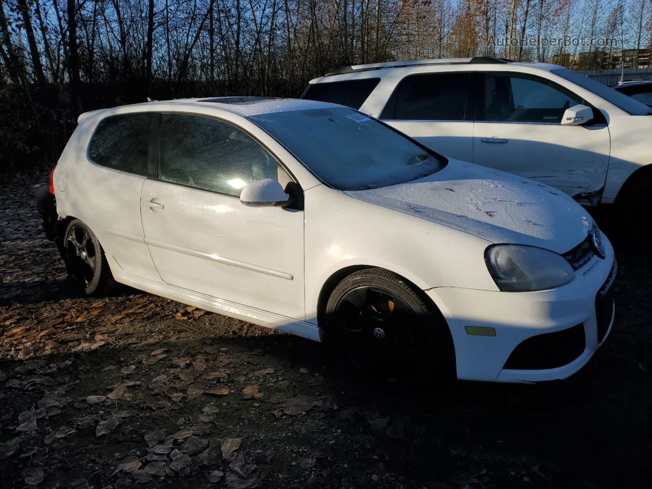 2009 Volkswagen Gti  White vin: WVWED71K39W135275