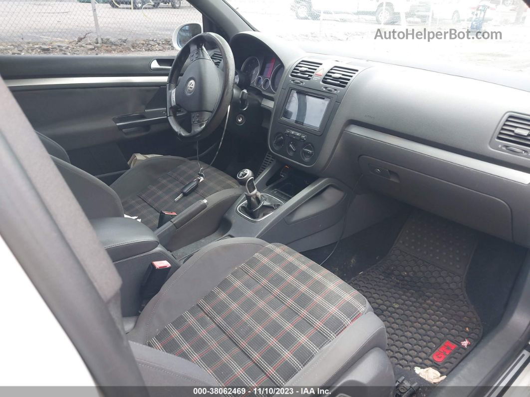 2008 Volkswagen Gti 2-door W/pzev (m6) Белый vin: WVWED71K48W310874