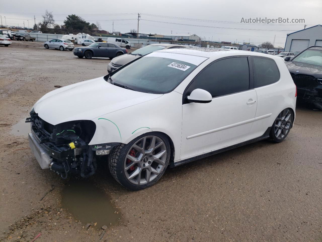 2009 Volkswagen Gti  White vin: WVWED71K49W070629