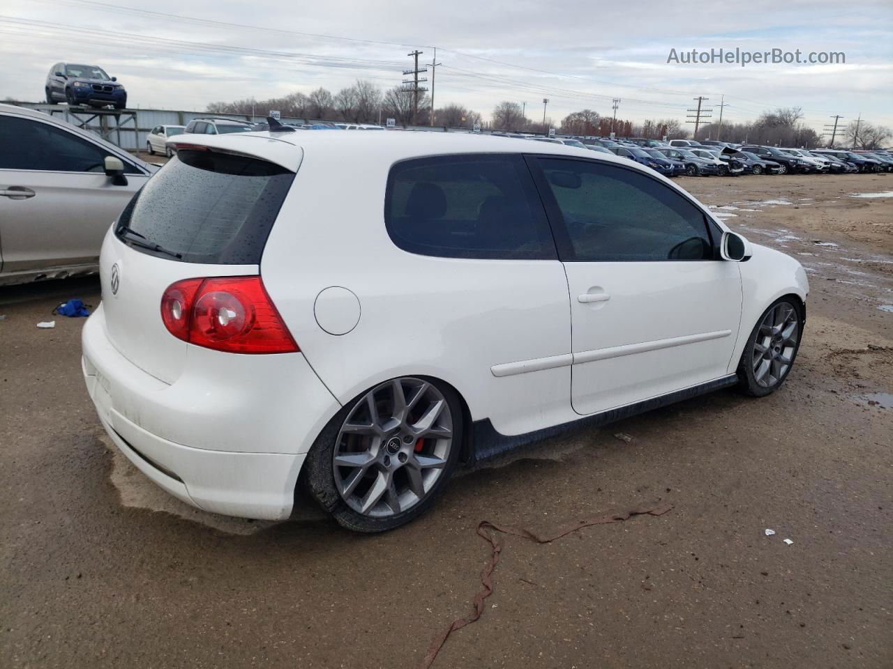 2009 Volkswagen Gti  White vin: WVWED71K49W070629