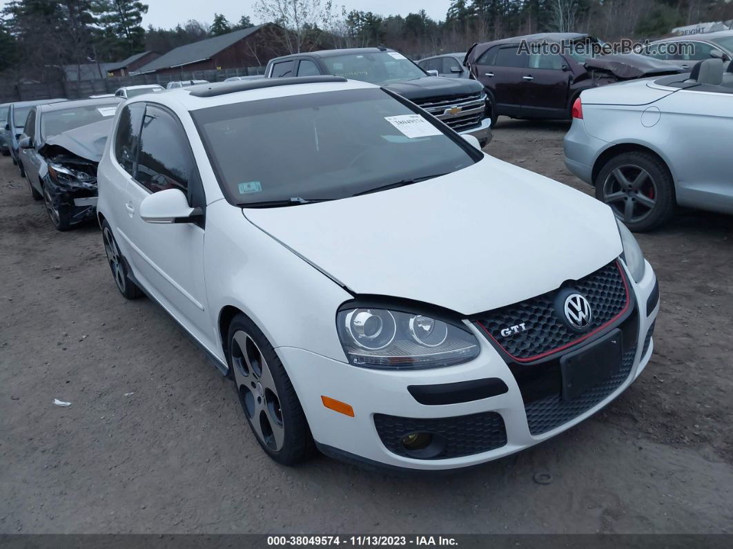 2009 Volkswagen Gti 2-door White vin: WVWED71K79W129642