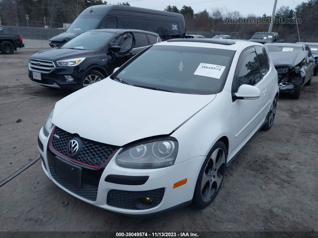 2009 Volkswagen Gti 2-door Белый vin: WVWED71K79W129642