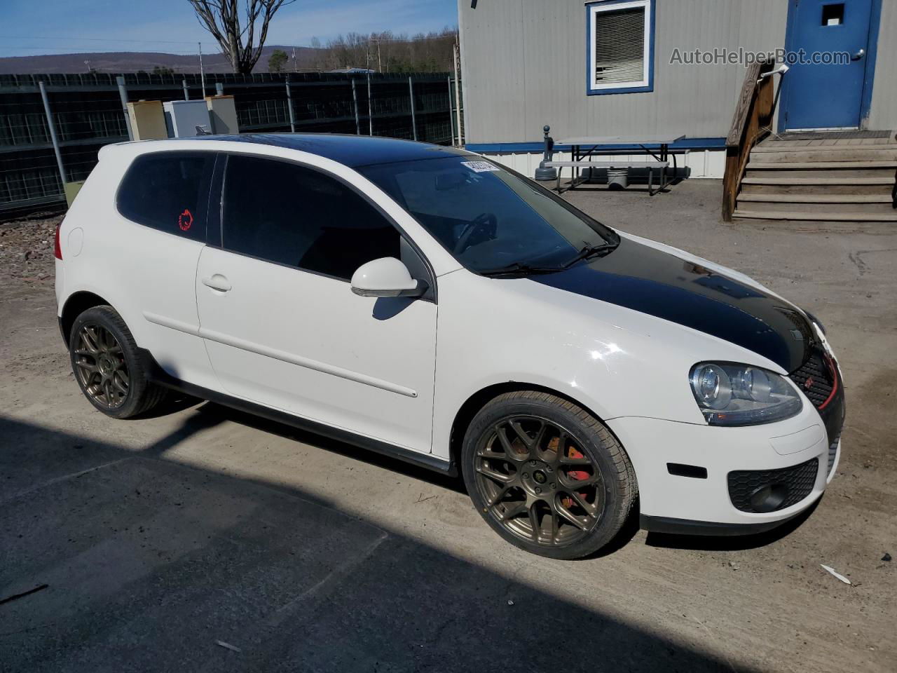 2009 Volkswagen Gti  White vin: WVWED71K79W139653