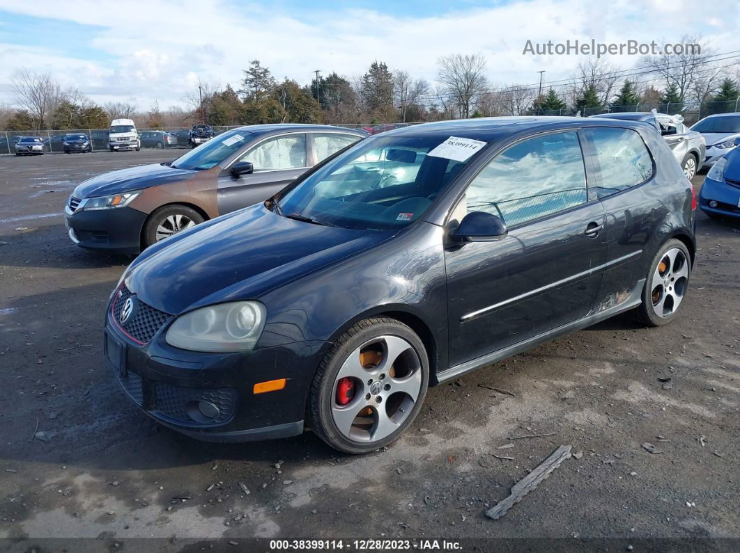 2008 Volkswagen Gti 2-door W/pzev (m6) Black vin: WVWED71K88W332487