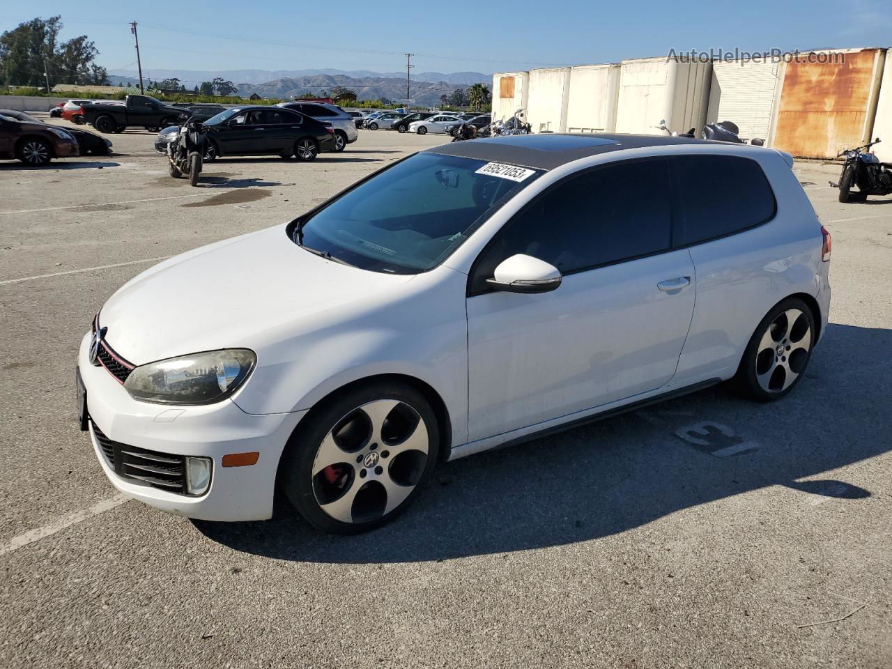 2010 Volkswagen Gti  White vin: WVWED7AJ0AW228072