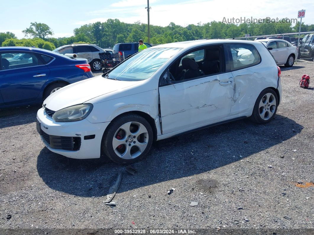 2010 Volkswagen Gti 2-door White vin: WVWED7AJ0AW241209