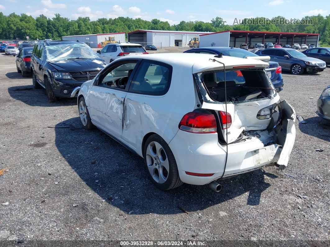 2010 Volkswagen Gti 2-door White vin: WVWED7AJ0AW241209