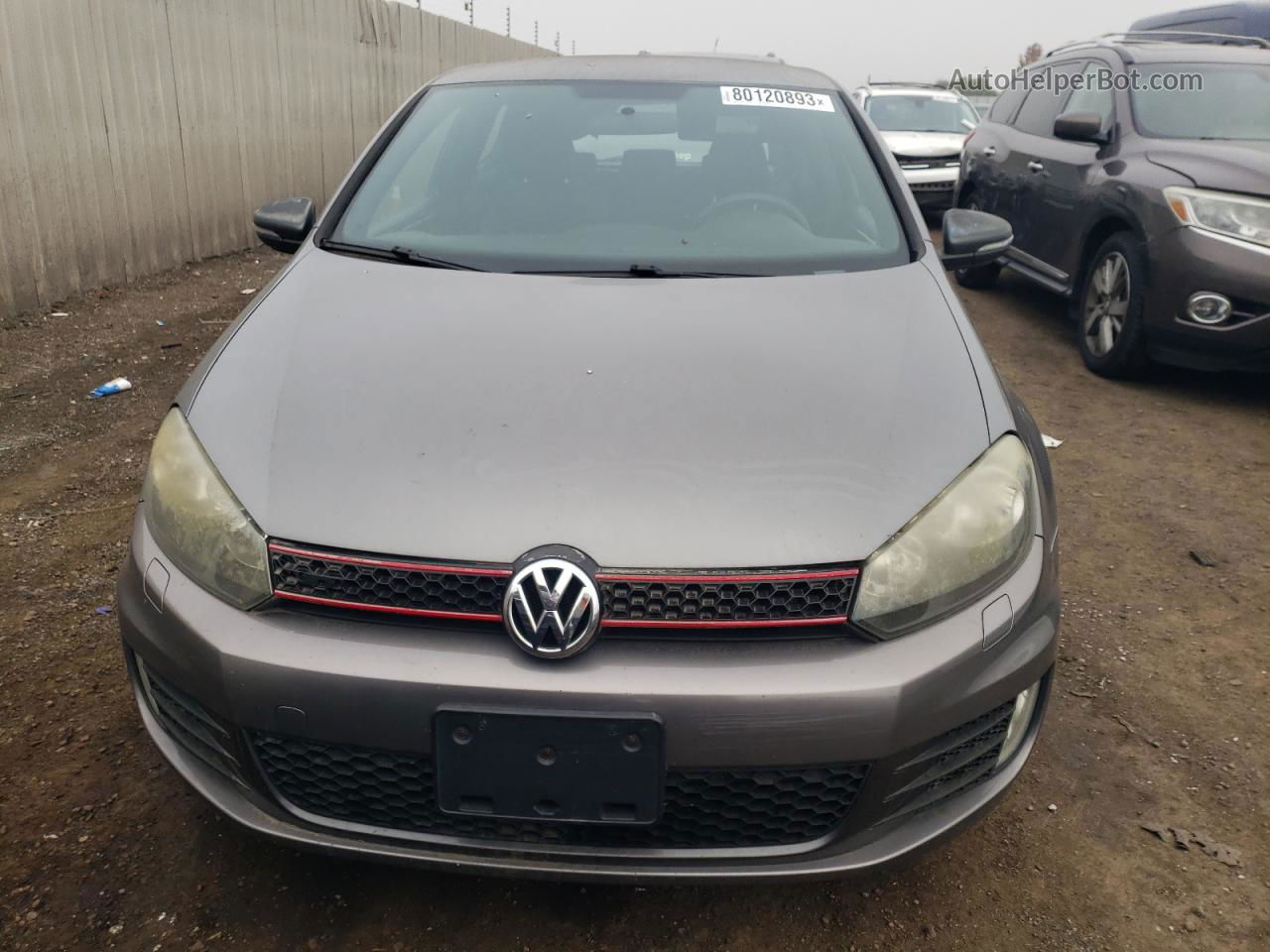 2010 Volkswagen Gti  Silver vin: WVWED7AJ0AW402724