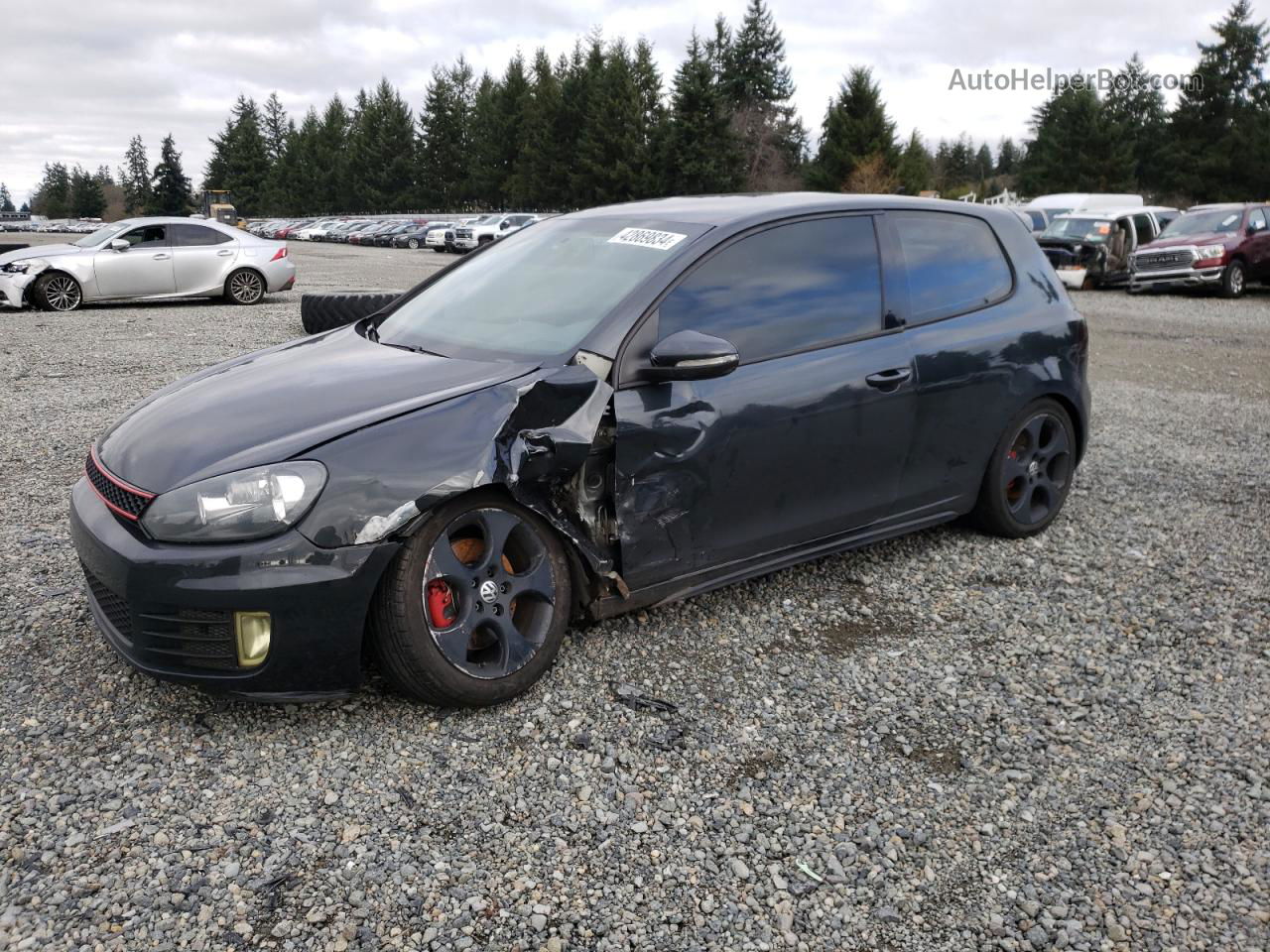 2010 Volkswagen Gti  Black vin: WVWED7AJ1AW071491