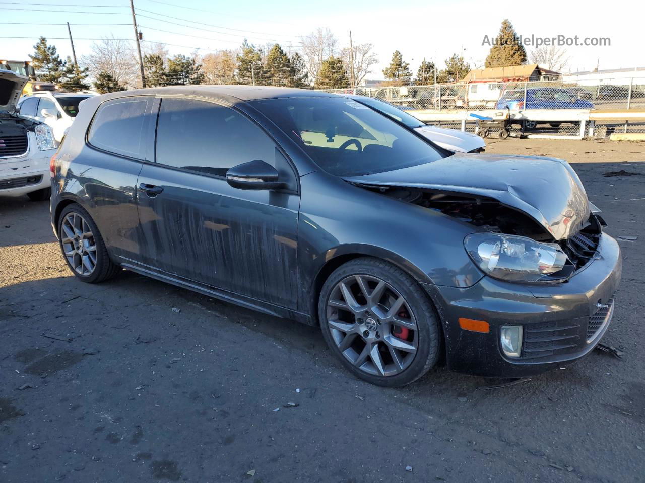 2010 Volkswagen Gti  Синий vin: WVWED7AJ2AW171437