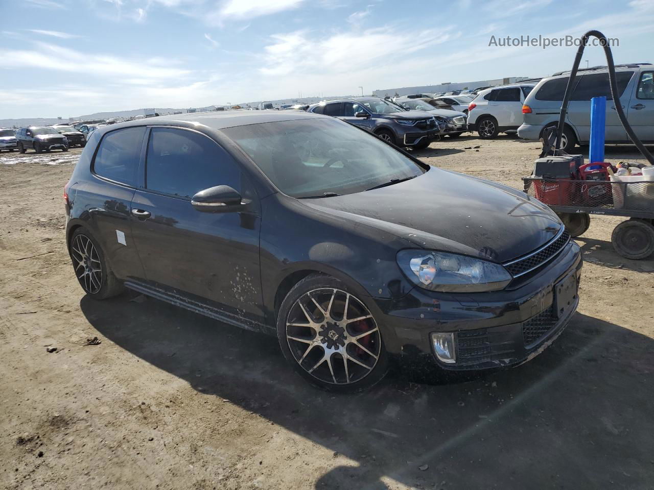 2010 Volkswagen Gti  Black vin: WVWED7AJ3AW361411