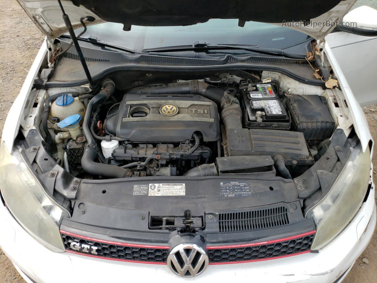 2010 Volkswagen Gti  Белый vin: WVWED7AJ3AW419484