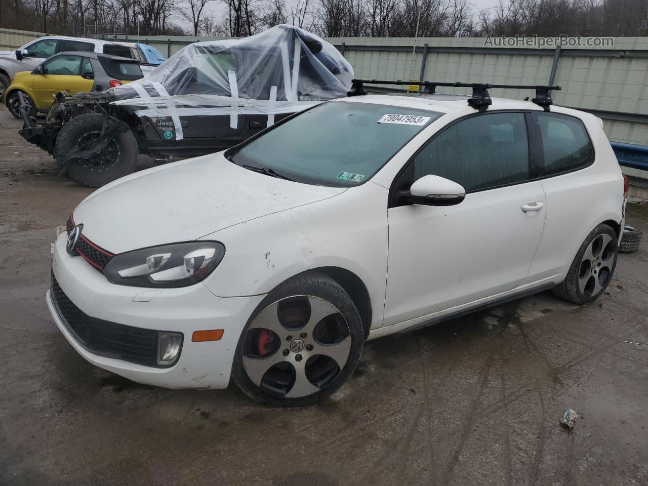 2010 Volkswagen Gti  Белый vin: WVWED7AJ5AW074233