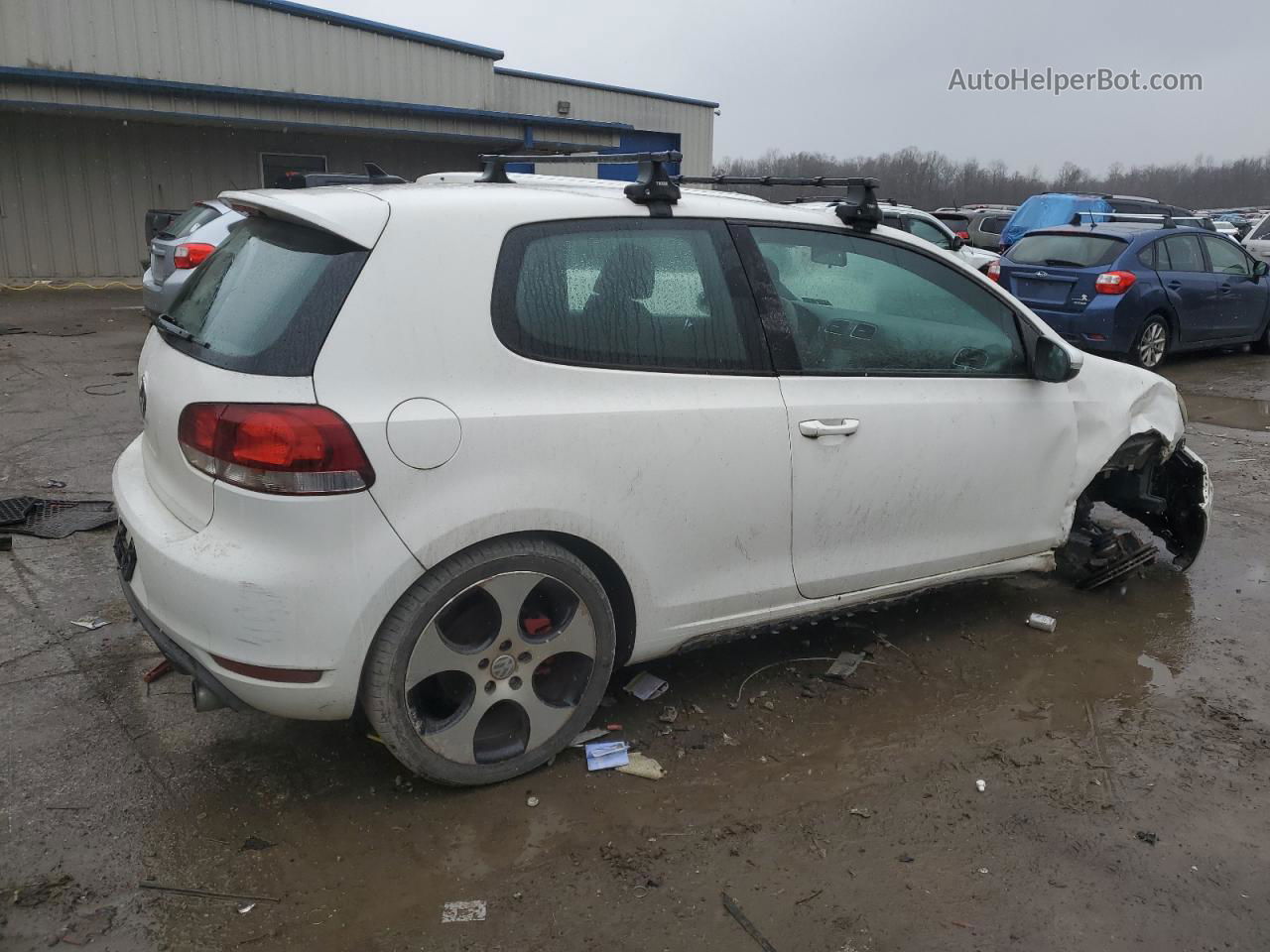 2010 Volkswagen Gti  White vin: WVWED7AJ5AW074233