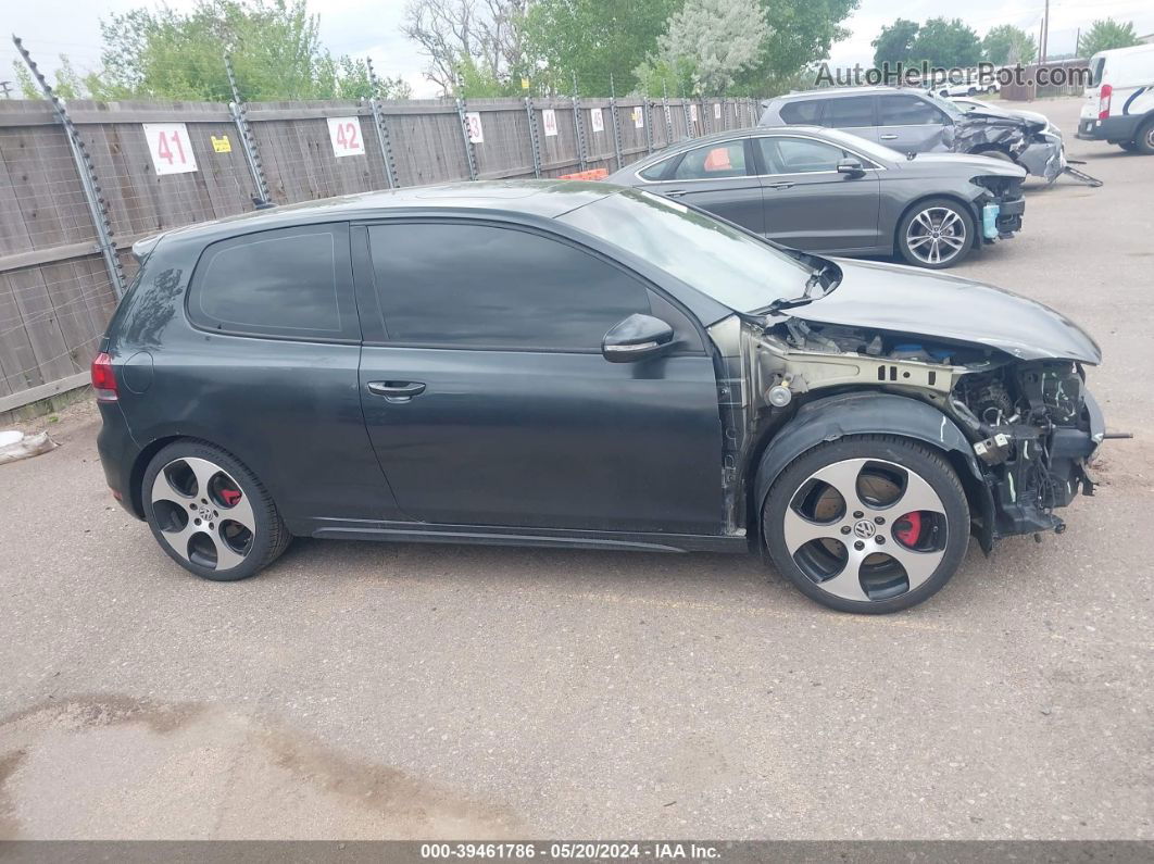 2010 Volkswagen Gti 2-door Black vin: WVWED7AJ8AW415138