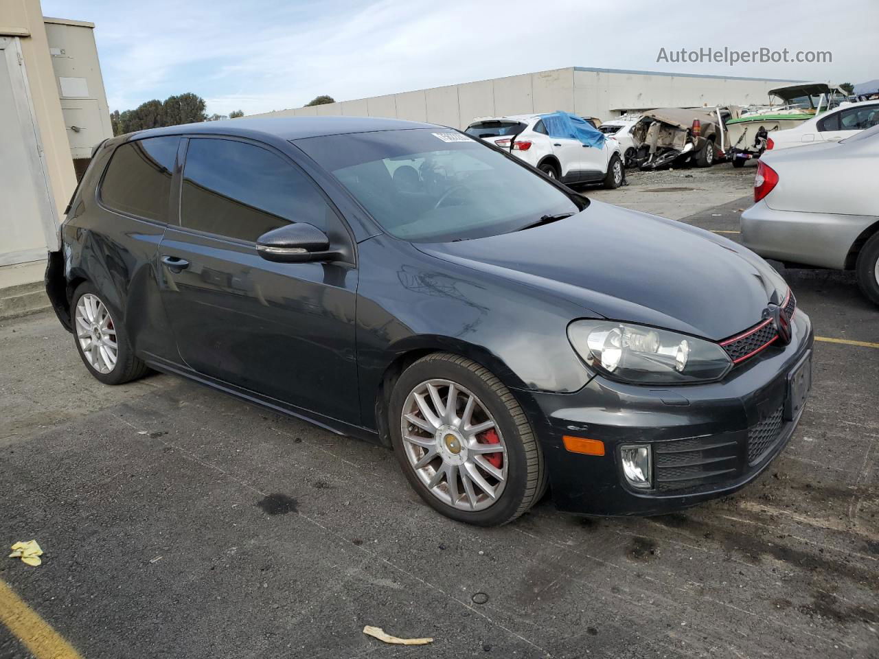 2010 Volkswagen Gti  Gray vin: WVWED7AJ9AW369612