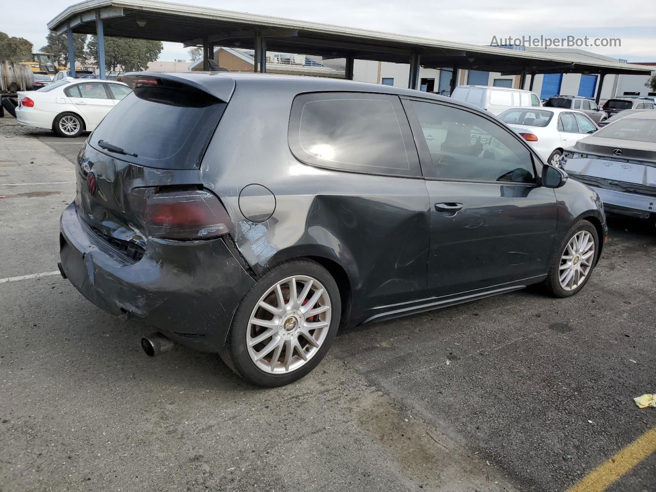 2010 Volkswagen Gti  Gray vin: WVWED7AJ9AW369612