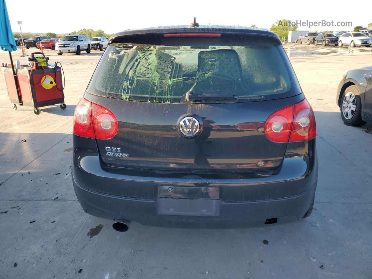 2008 Volkswagen Gti  Black vin: WVWEV71K08W318287