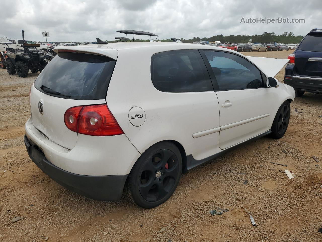 2008 Volkswagen Gti  White vin: WVWEV71K08W343092