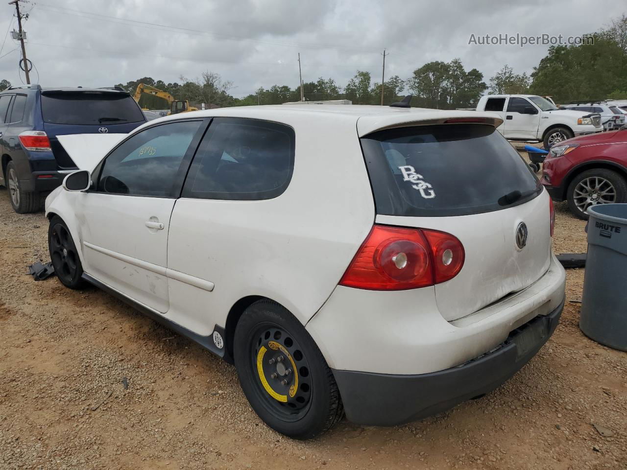 2008 Volkswagen Gti  White vin: WVWEV71K08W343092