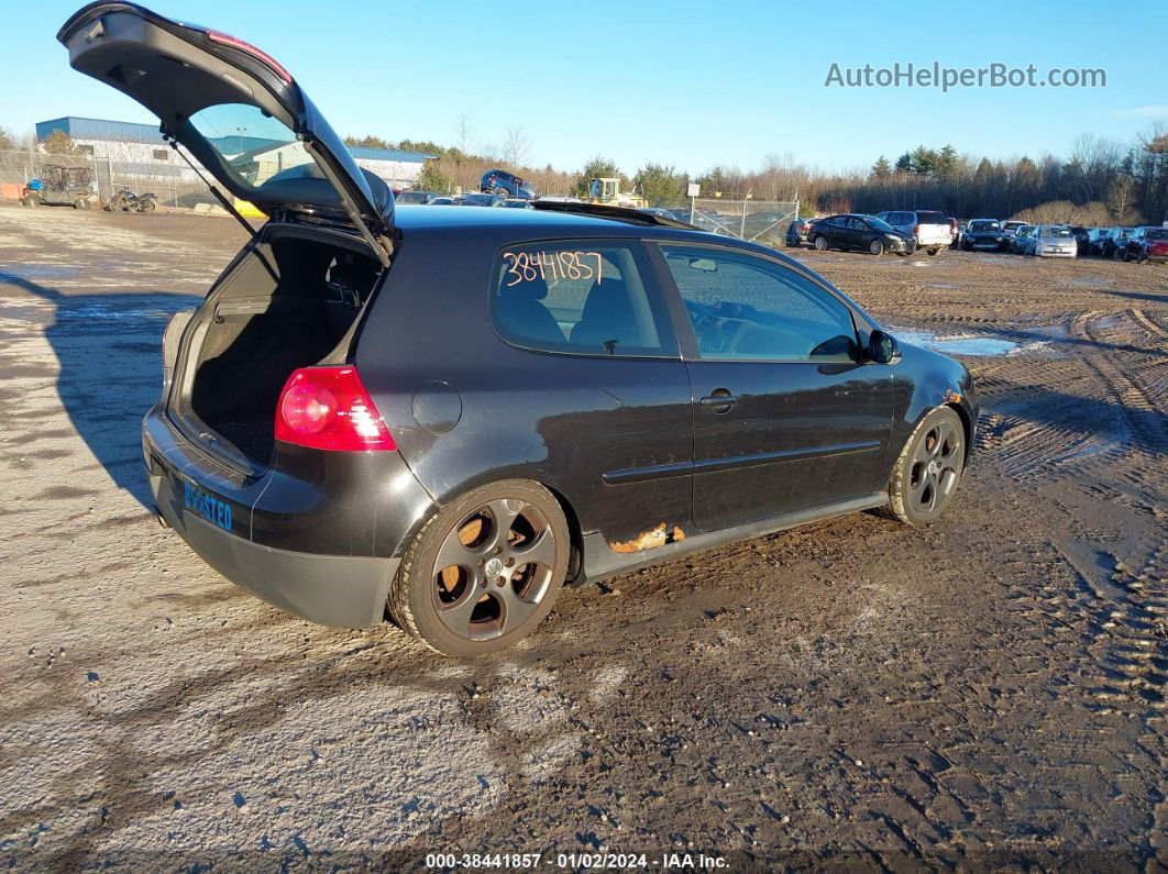 2008 Volkswagen Gti 2-door Black vin: WVWEV71K18W190349