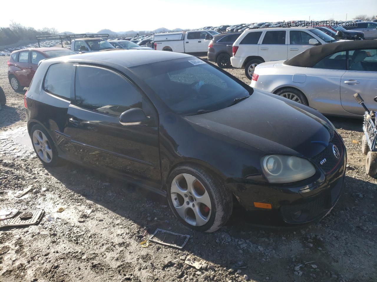 2008 Volkswagen Gti  Black vin: WVWEV71K18W220062