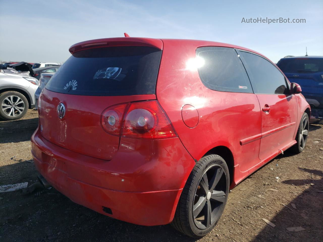 2008 Volkswagen Gti  Красный vin: WVWEV71K18W272923