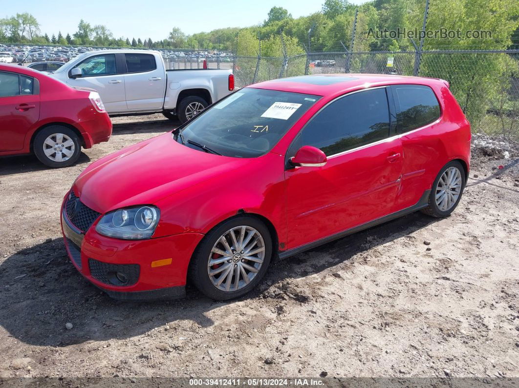 2009 Volkswagen Gti 2-door Red vin: WVWEV71K19W101011