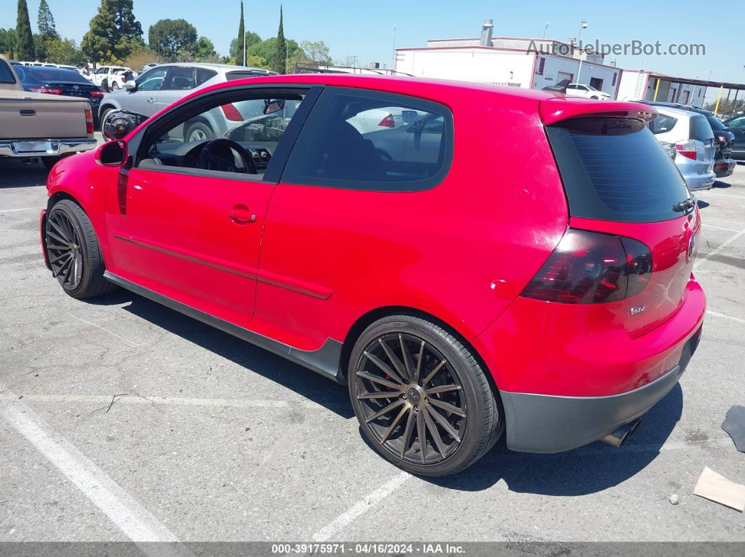 2008 Volkswagen Gti 2-door Red vin: WVWEV71K28W110010