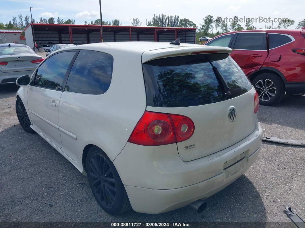 2008 Volkswagen Gti 2-door White vin: WVWEV71K28W120147