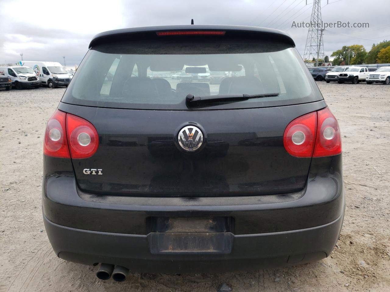 2008 Volkswagen Gti  Black vin: WVWEV71K28W239185