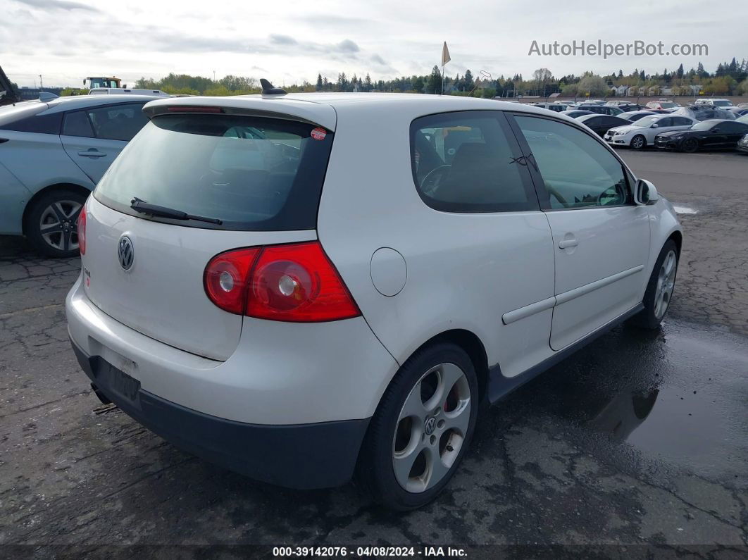 2008 Volkswagen Gti 2-door White vin: WVWEV71K28W270386