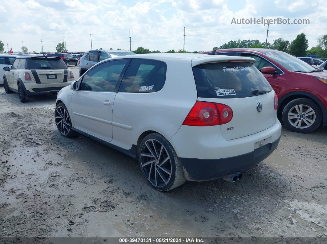 2008 Volkswagen Gti 2-door White vin: WVWEV71K28W299807