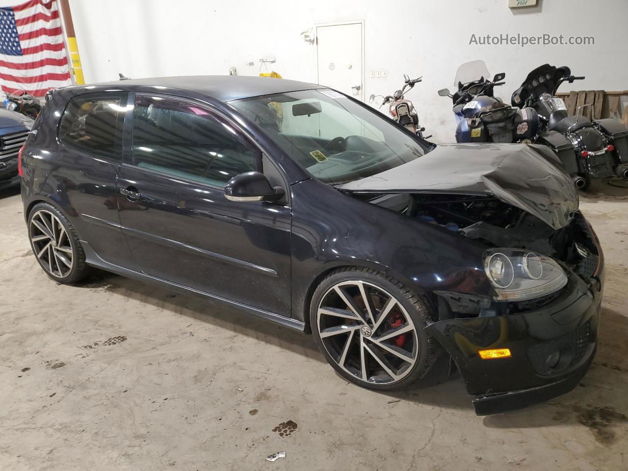 2008 Volkswagen Gti  Black vin: WVWEV71K38W023572