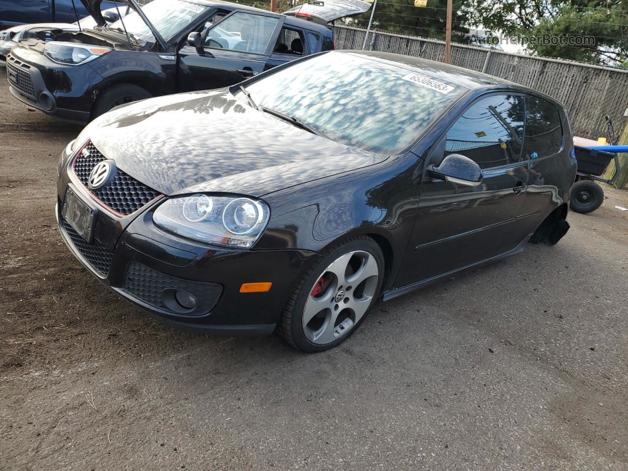 2009 Volkswagen Gti  Black vin: WVWEV71K39W055293