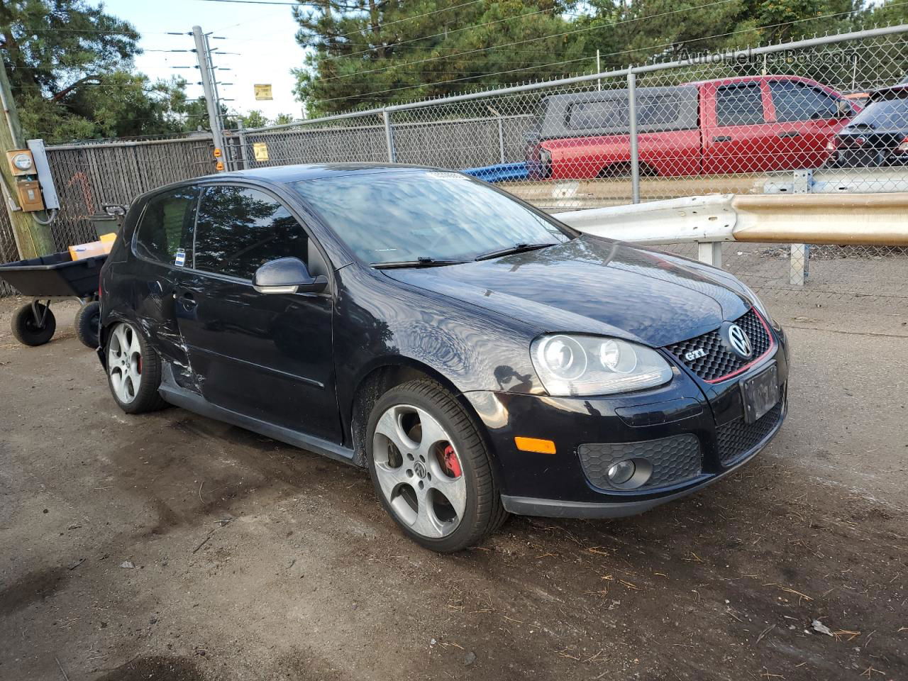 2009 Volkswagen Gti  Black vin: WVWEV71K39W055293