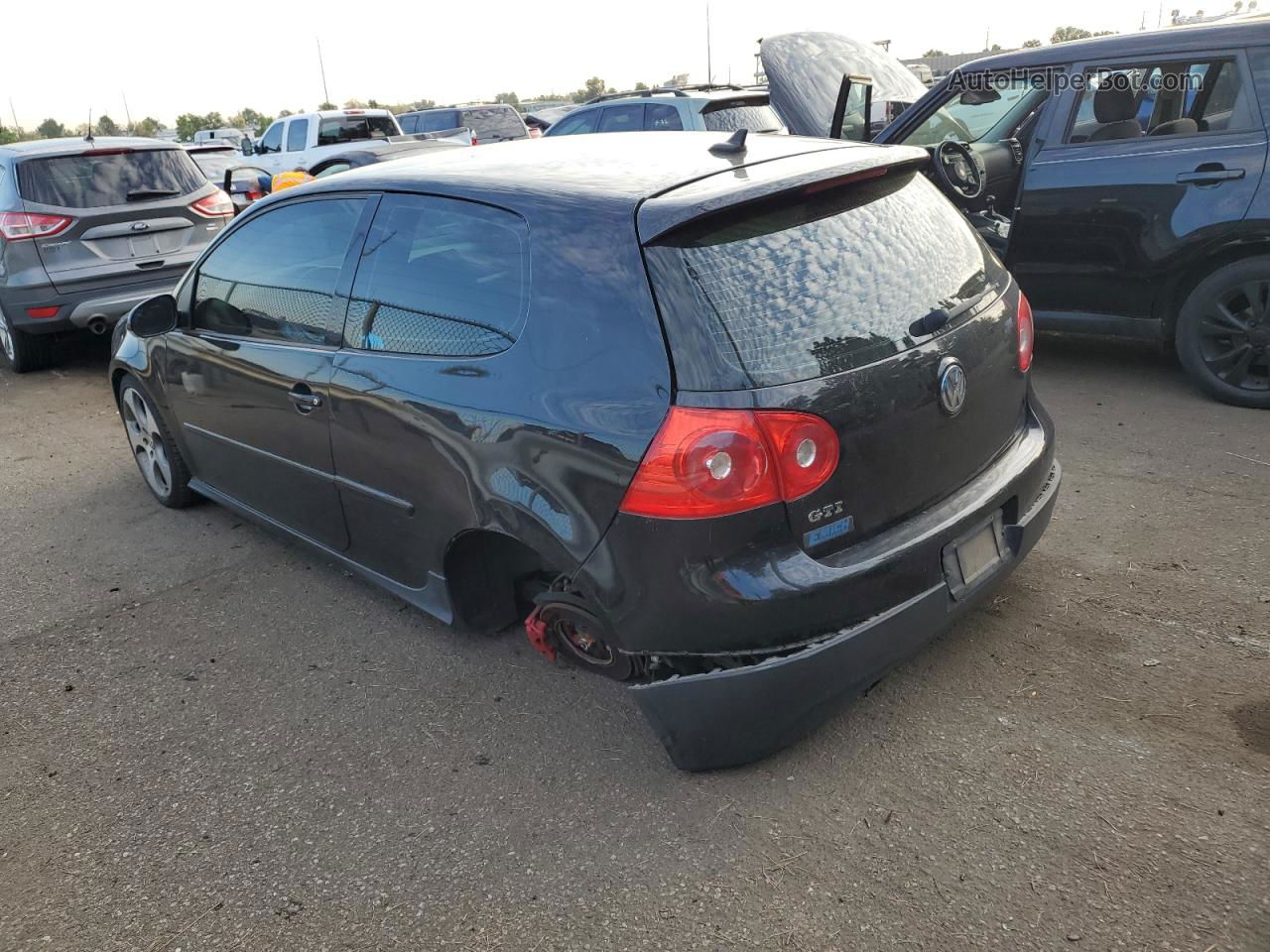 2009 Volkswagen Gti  Black vin: WVWEV71K39W055293