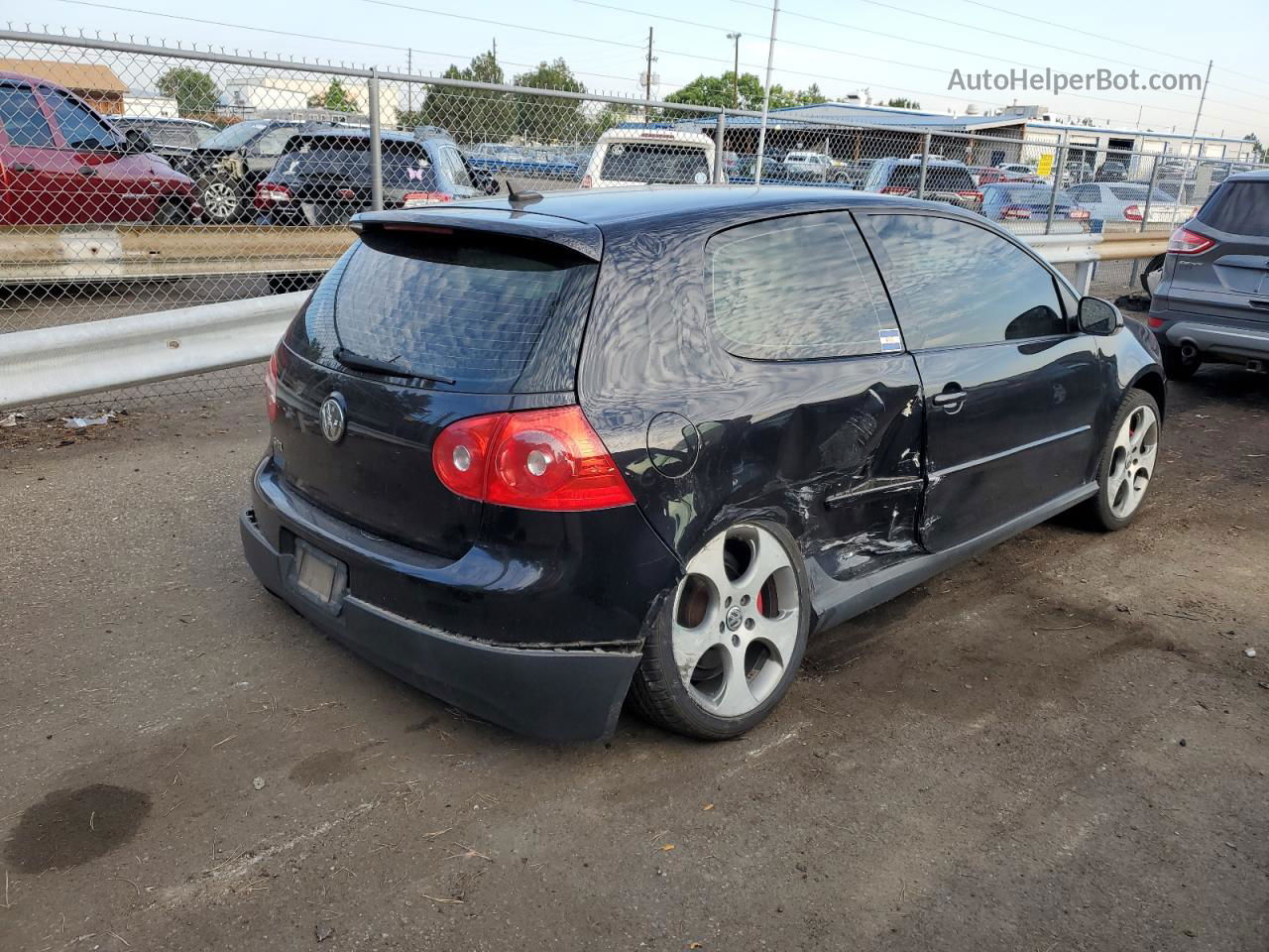 2009 Volkswagen Gti  Black vin: WVWEV71K39W055293