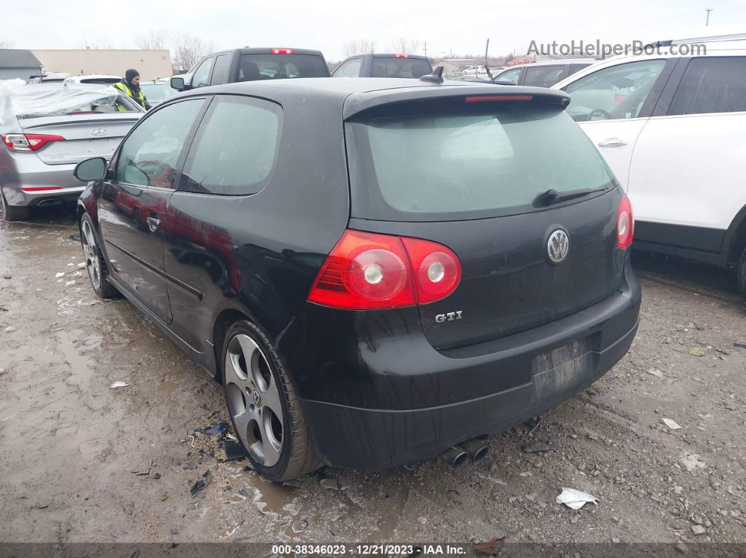 2009 Volkswagen Gti 2-door  (m6) (discontinued) Черный vin: WVWEV71K49W112620