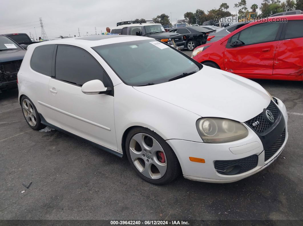 2008 Volkswagen Gti 2-door White vin: WVWEV71K58W031723