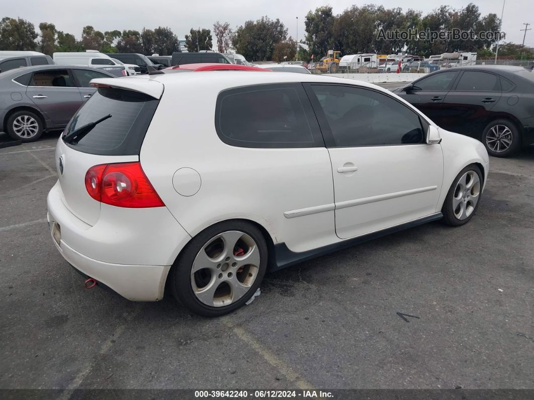 2008 Volkswagen Gti 2-door White vin: WVWEV71K58W031723