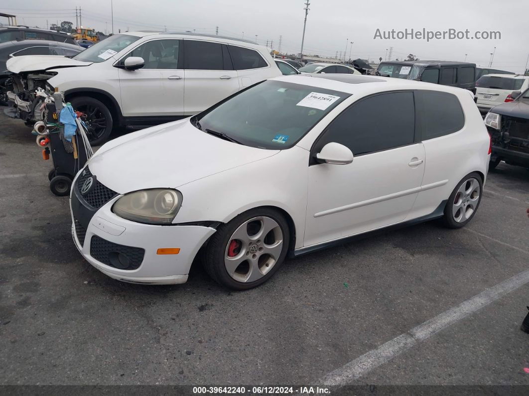 2008 Volkswagen Gti 2-door White vin: WVWEV71K58W031723