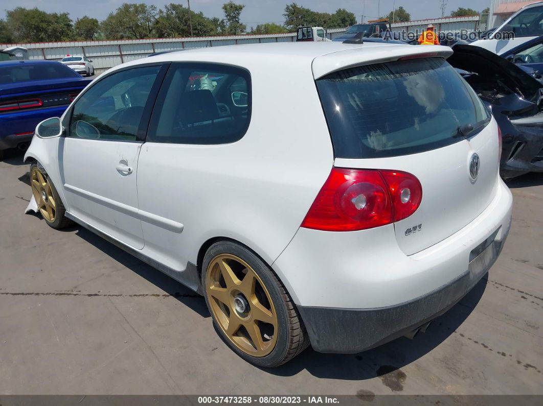 2008 Volkswagen Gti   White vin: WVWEV71K58W254117