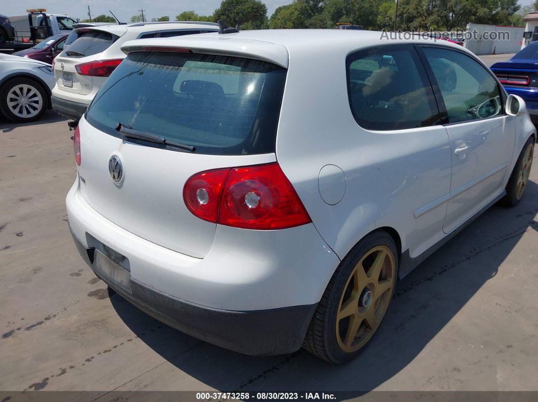 2008 Volkswagen Gti   White vin: WVWEV71K58W254117