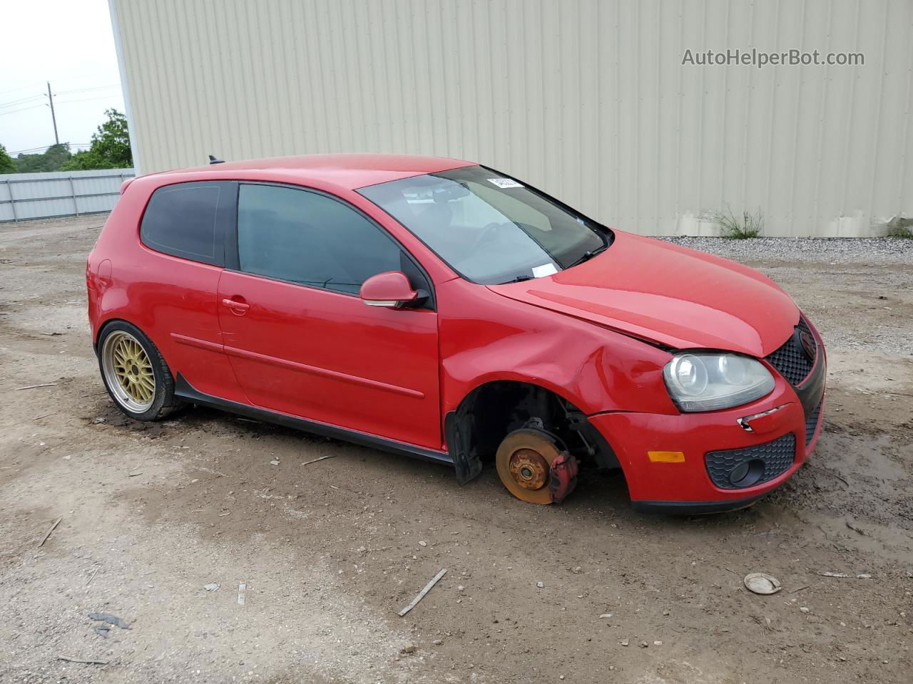 2009 Volkswagen Gti  Red vin: WVWEV71K59W103439